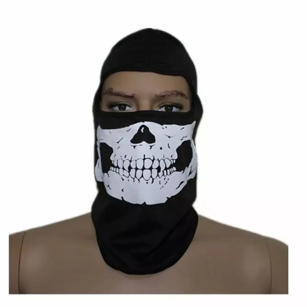 Ghost Skull Bike Motorcycle Helmet Hood Ski Sport Neck Balaclava Face Mask Hat